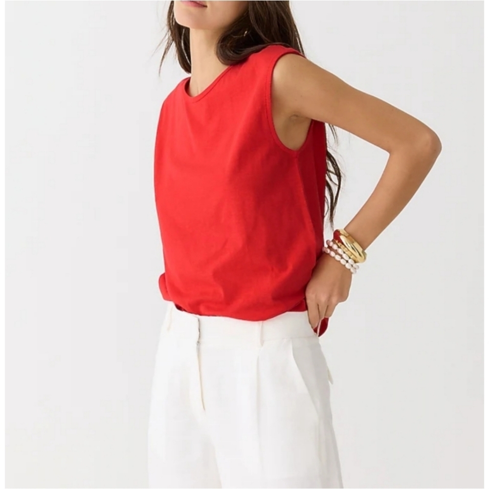 Organic Slub Cotton Muscle T Shirt